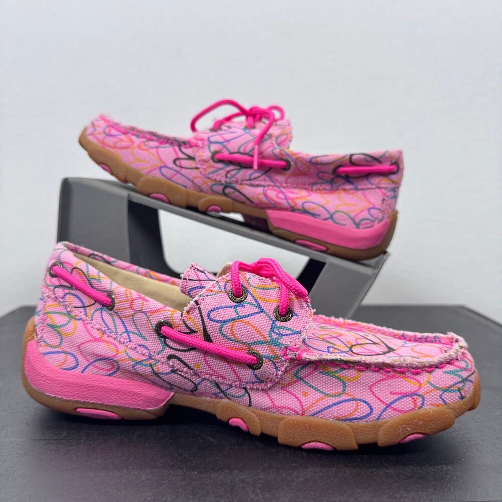 Twisted X Driving Moc Loafers Antibacterial Comfort Casual Shoes NWT 5M Pink - Picture 2 of 7